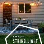 How to Create an Overhead String Light Canopy