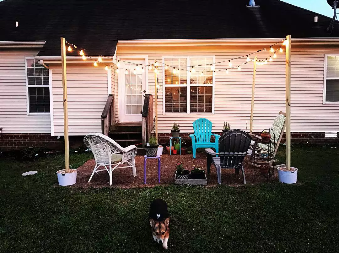 How to Hang Outdoor String Lights Without Nails