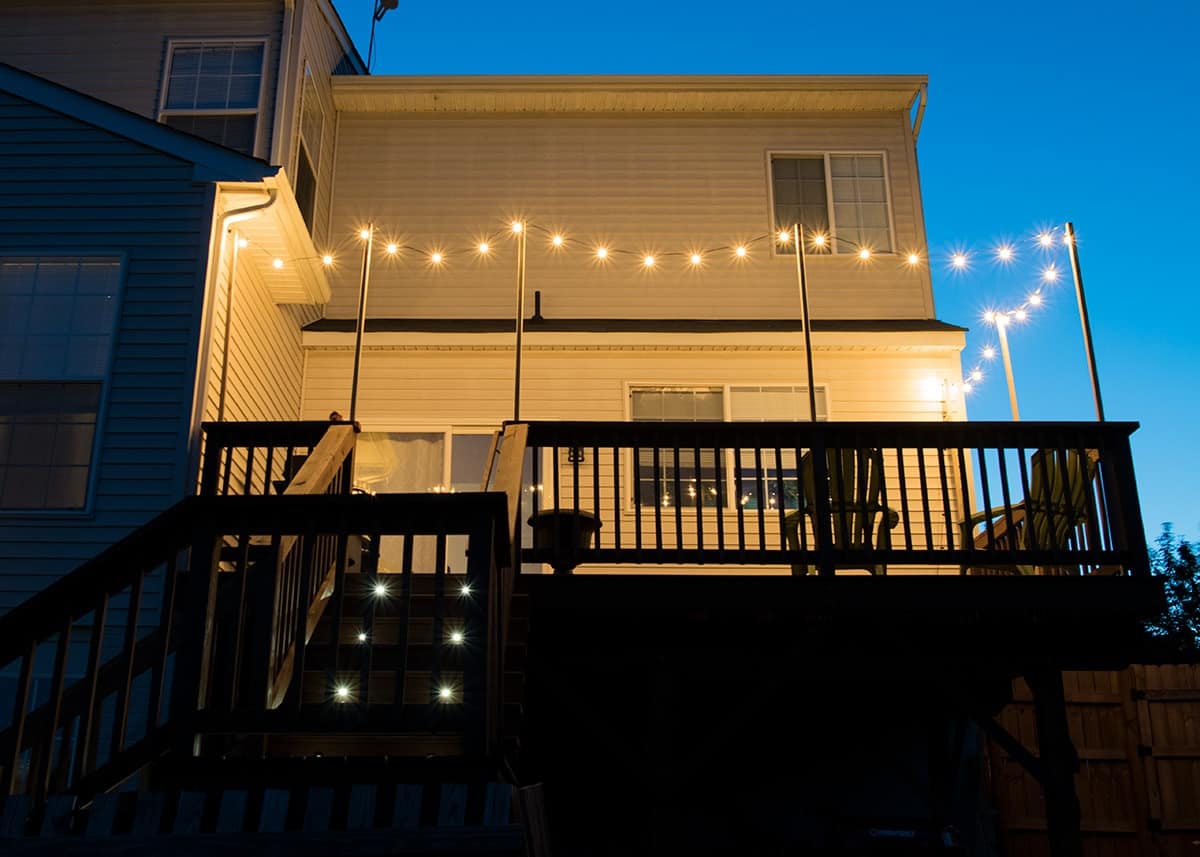 How to Hang String Lights on Brick or Stucco