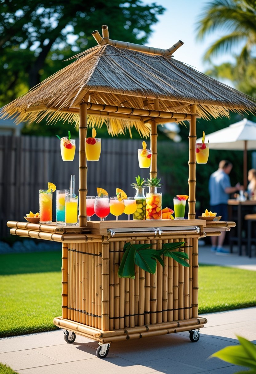 How to Set Up an Outdoor Cocktail Station