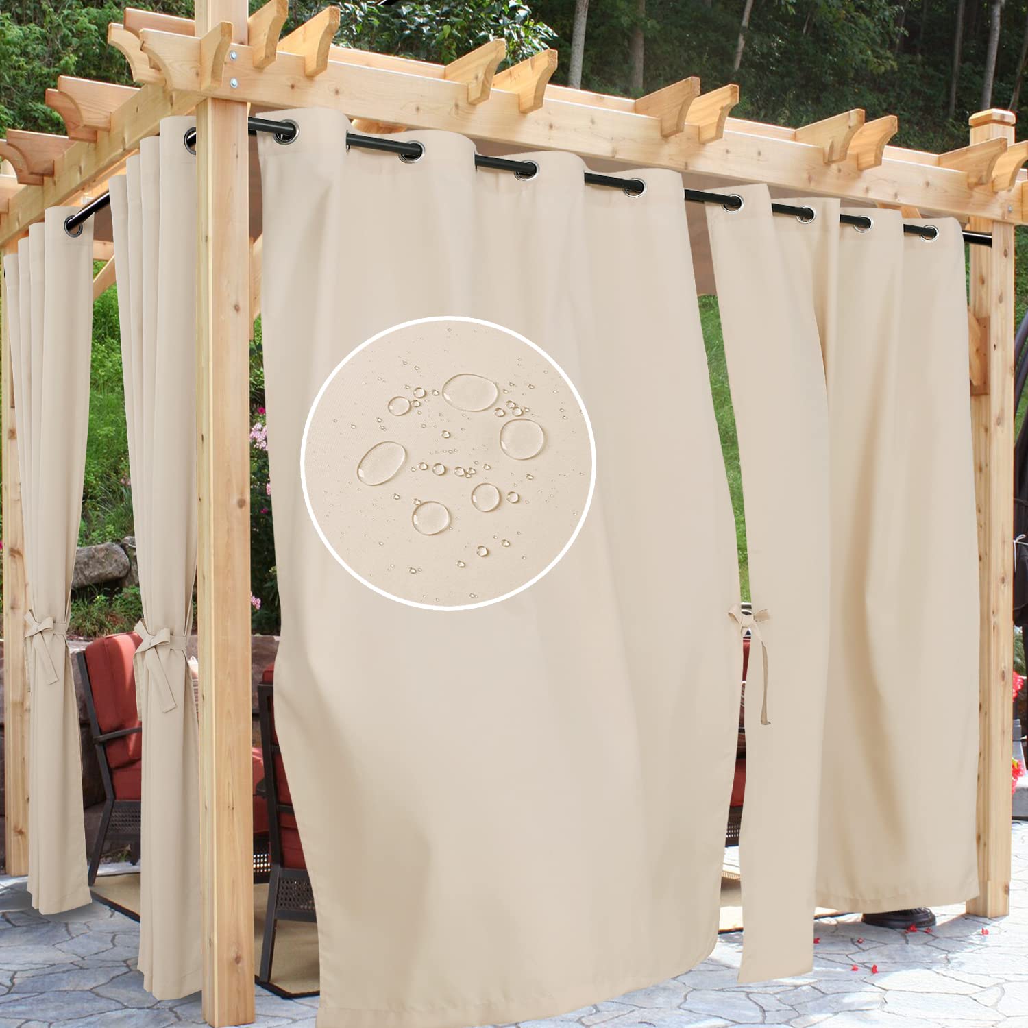 Hiasan Sheer Outdoor Curtains