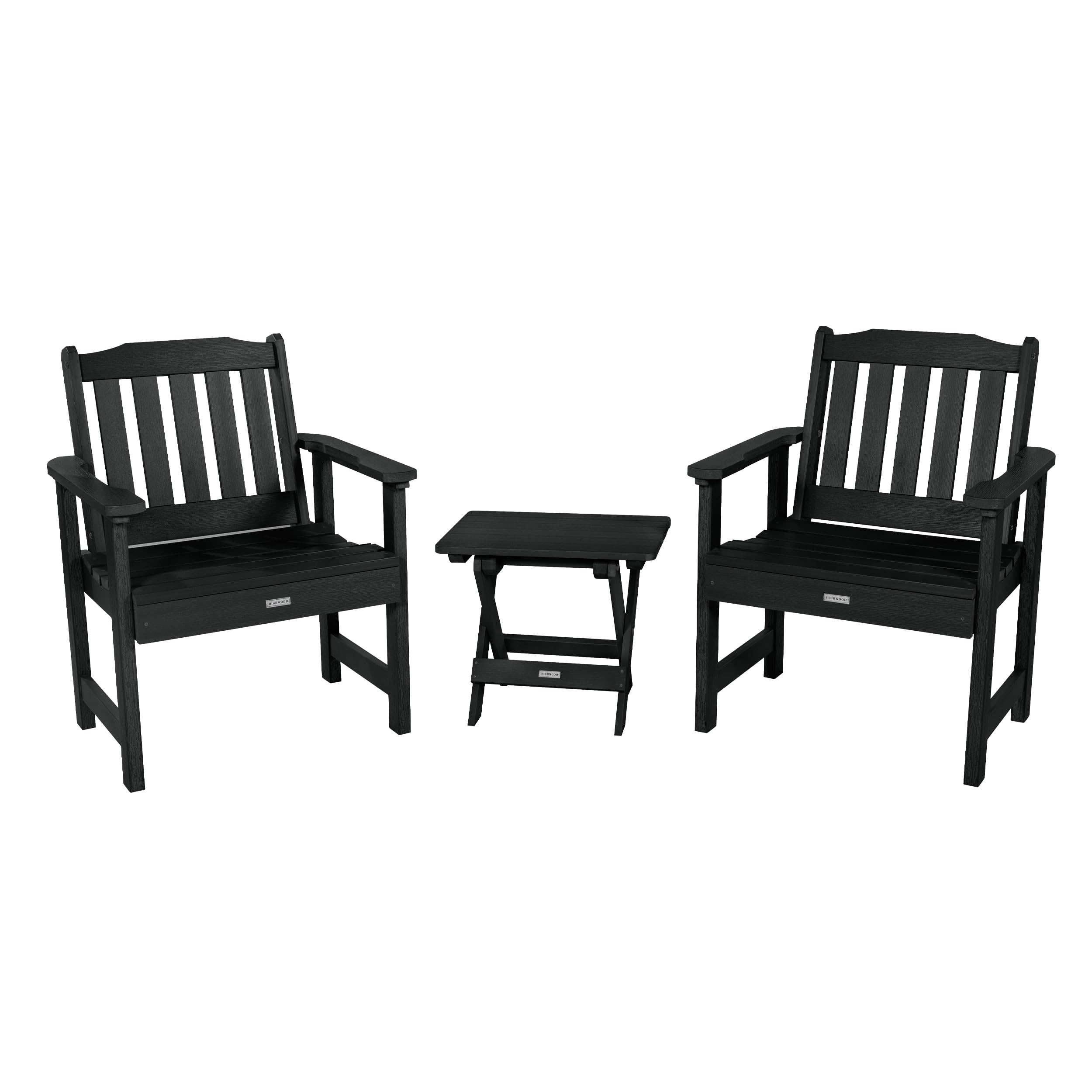 Highwood Lehigh Garden 2-Piece Folding Adirondack Chair Set