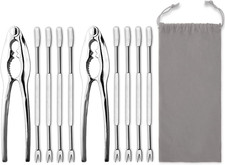 Hiware 9-Piece Crab Crackers and Seafood Tools Set
