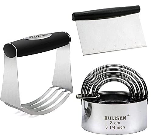 HULISEN Flat Top Grill Spatula Set (4-Piece Stainless Steel)