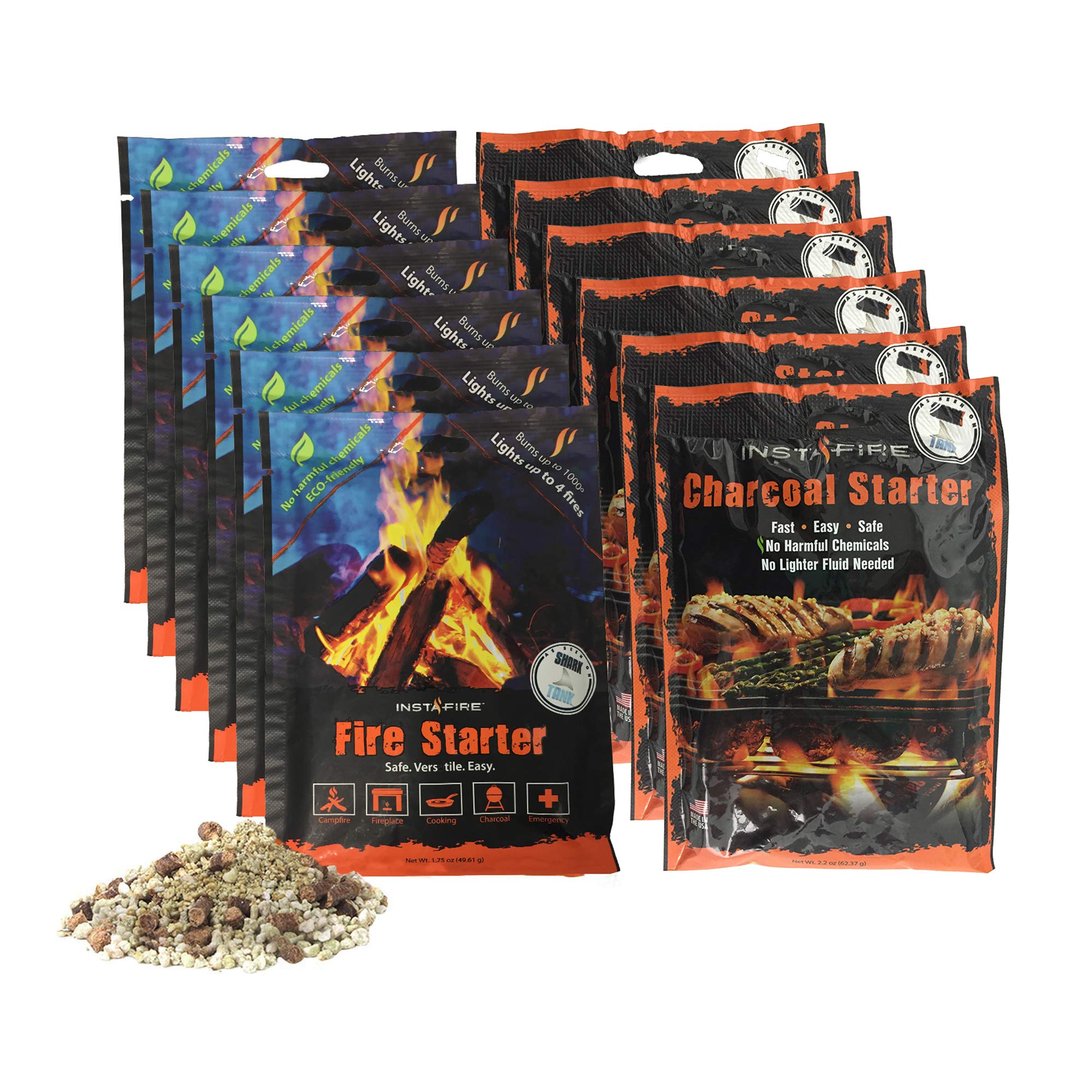 InstaFire Granulated Fire Starter (3-Pouch Pack)