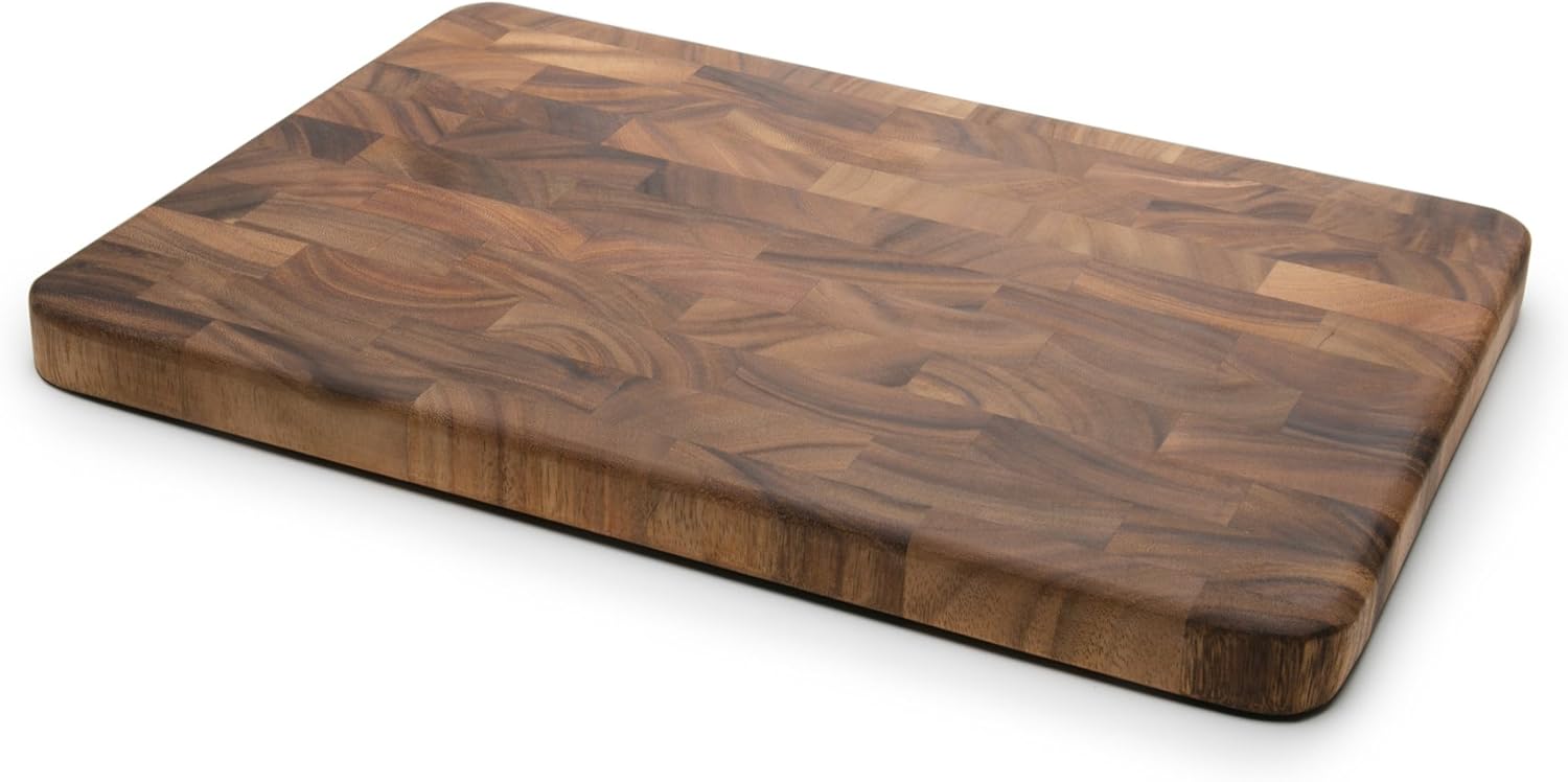 Ironwood Gourmet Large Rectangle Acacia End Grain Cutting Board