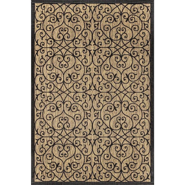 JONATHAN Y SMB107A Tulum Bohemian Flatweave Indoor/Outdoor Rug