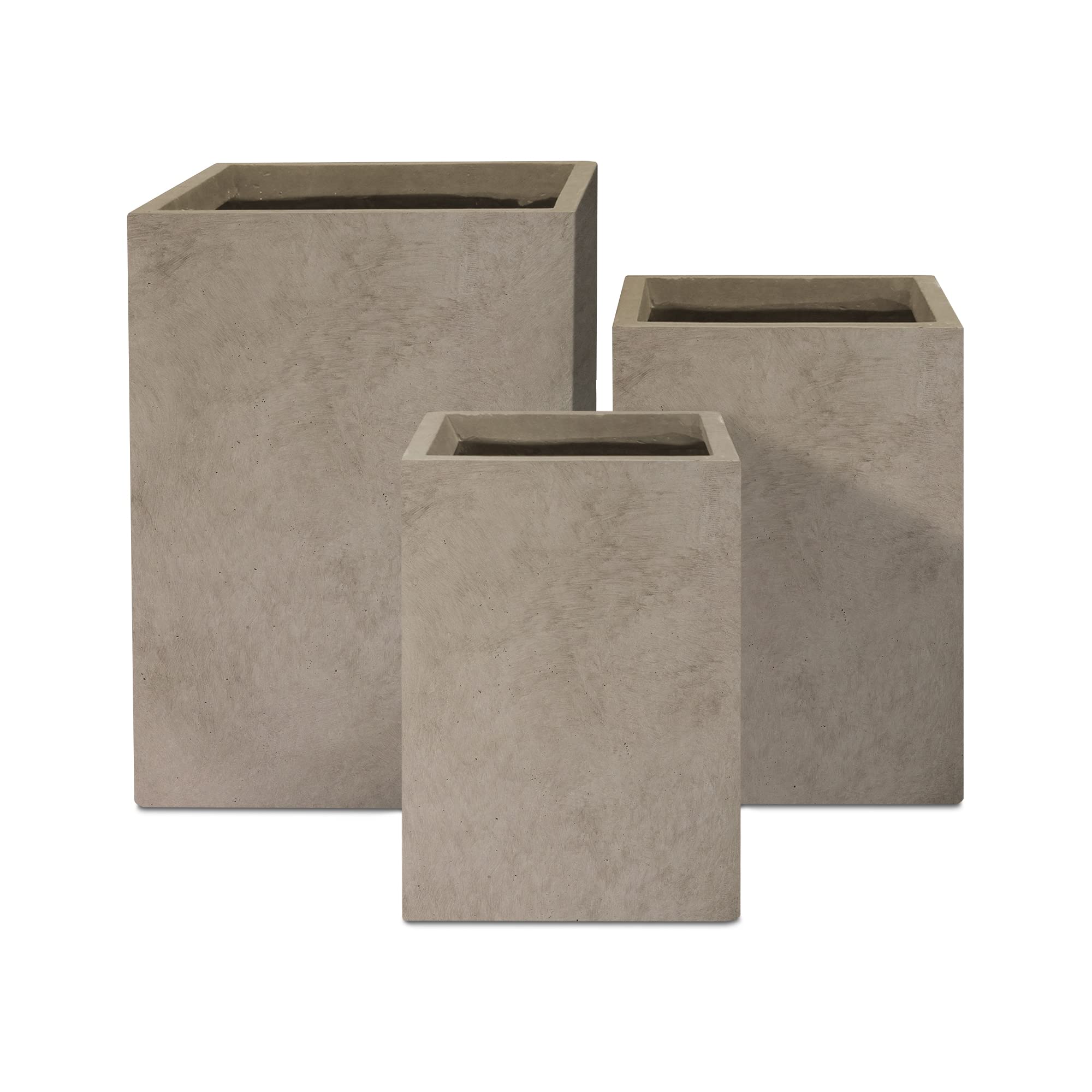 KANTE Lightweight Concrete-Look Rectangular Planter Pot
