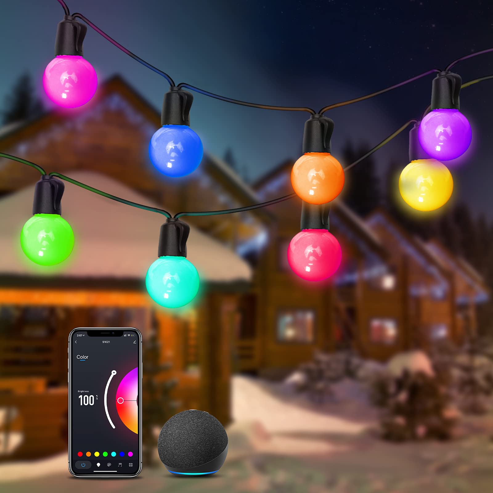 Kasa Smart Outdoor String Lights EP40, 48ft G40