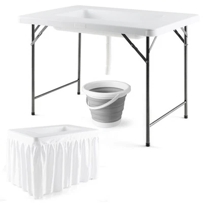 Keter Cool Bar Outdoor Cooler Table with Ice Bin
