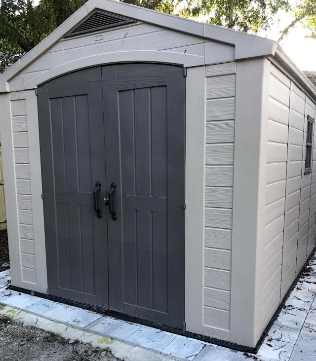 Keter Factor 8x11 ft Large Resin Outdoor Shed