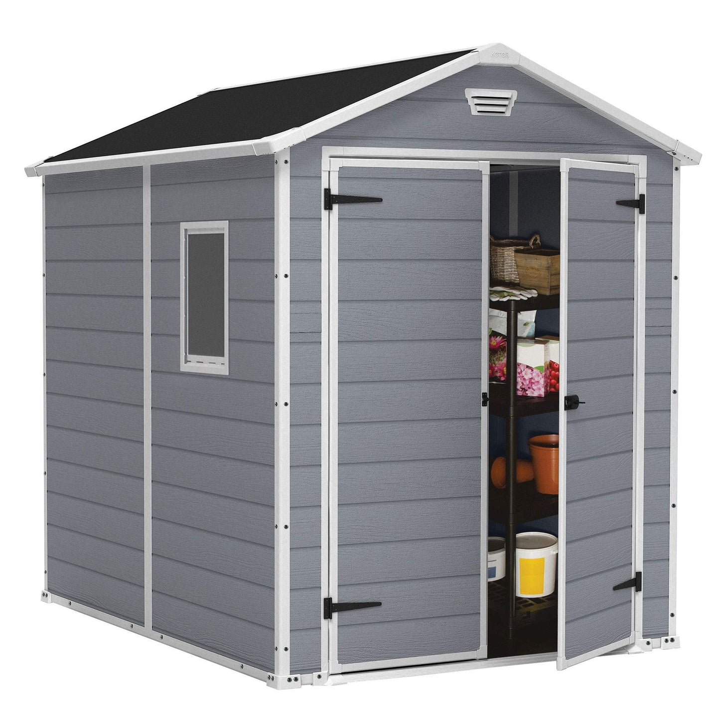 Keter Manor 6x8 ft Outdoor Resin Storage Shed