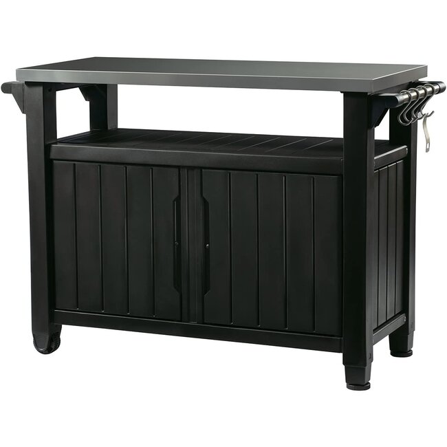 Keter Unity XL Portable Outdoor Table and Storage Cabinet