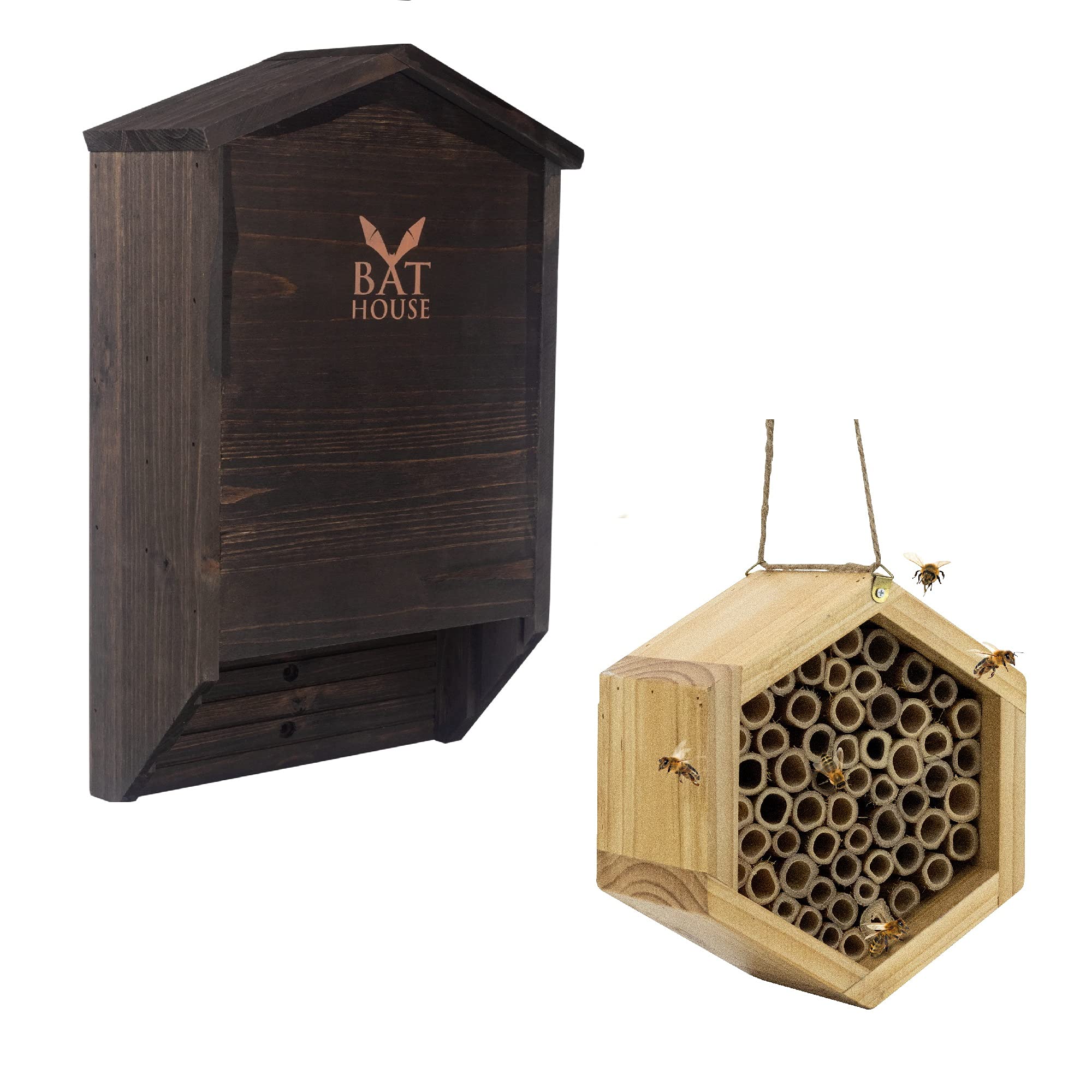 Kibaga Large Wooden Mason Bee House