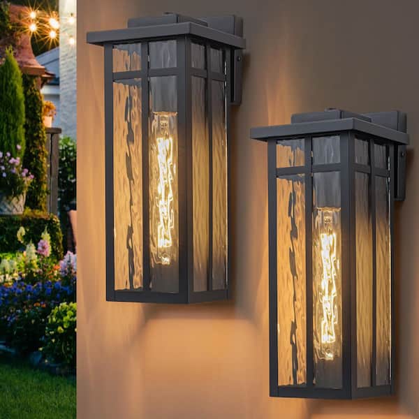 Kichler Everly 1-Light Outdoor Wall Sconce in Matte Black