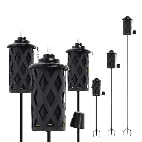 Lamplight Farms 4-Pack 47-Inch Metal Torch Kit