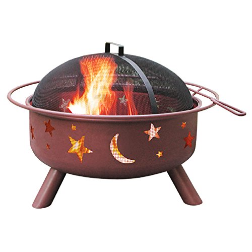 Landmann Big Sky Stars and Moons Steel Fire Pit, 30-Inch