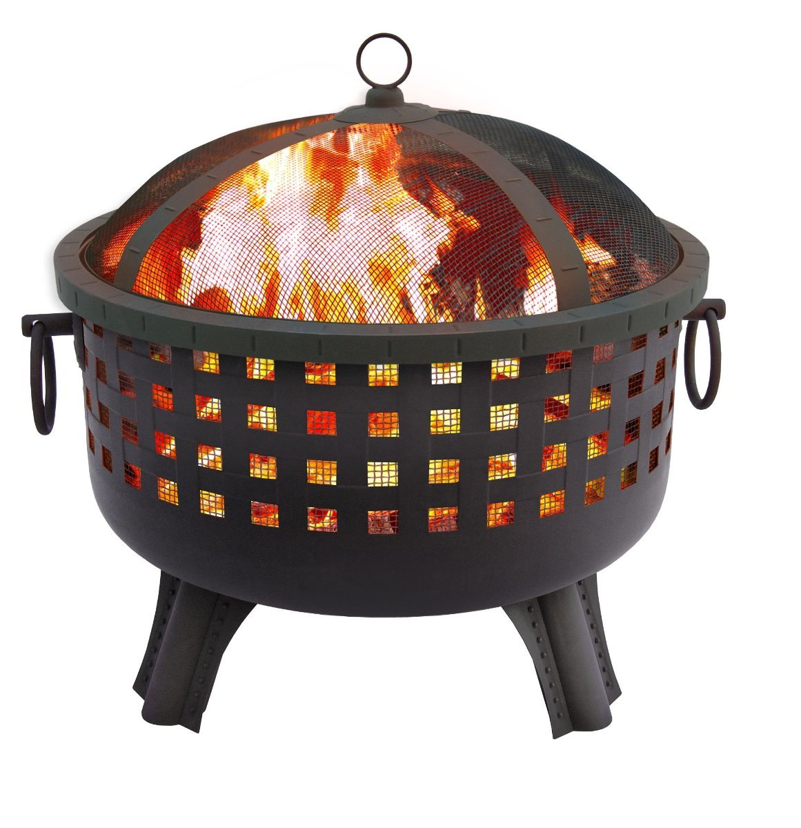 Landmann Savannah Garden Light Fire Pit 26-Inch with Spark Guard