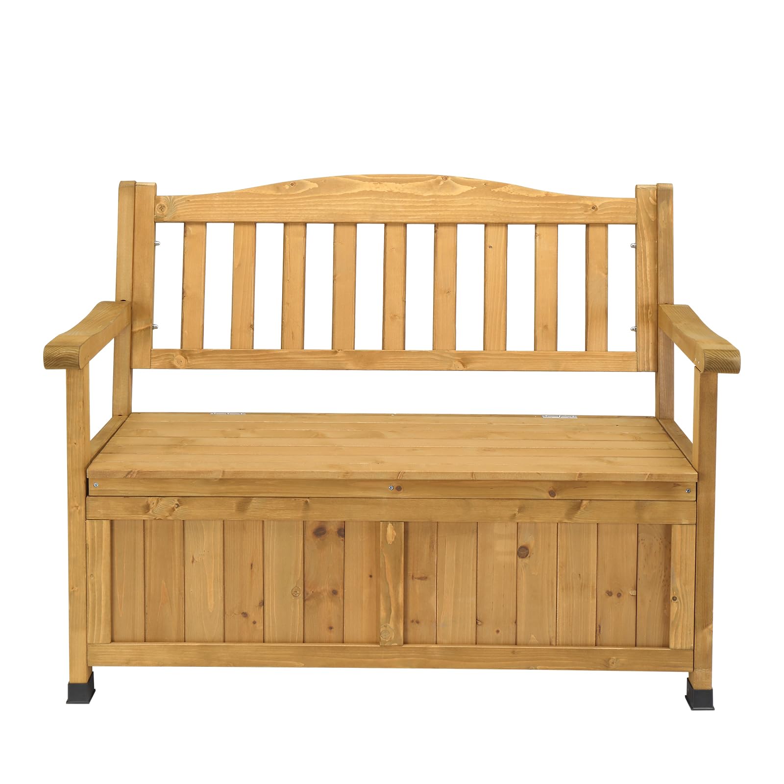 Leisure Season Outdoor Cedar Wood Storage Bench