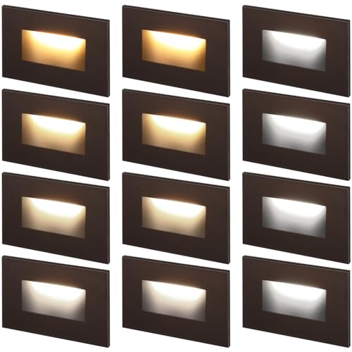 LEONLITE 3W LED Step and Stair Light, 4-Pack