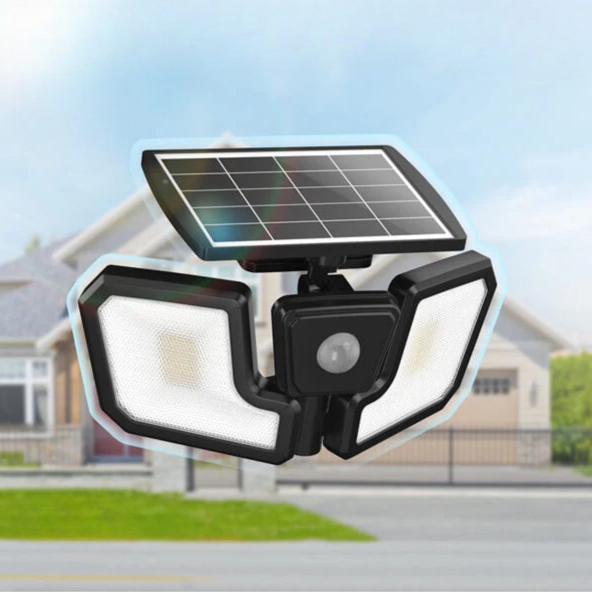 LEPOWER 2500LM Solar Motion Sensor Outdoor Security Light