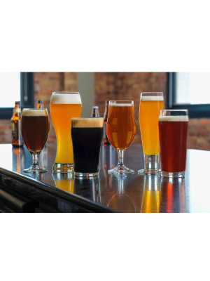 Libbey Craft Brews Assorted Beer Glass Set, 16-Piece