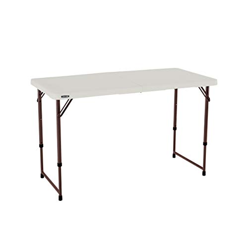 Lifetime 4-Foot Fold-In-Half Folding Table