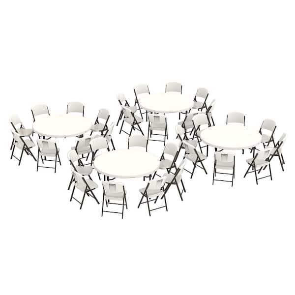 Lifetime 5-Piece Outdoor Folding Table and Chair Set