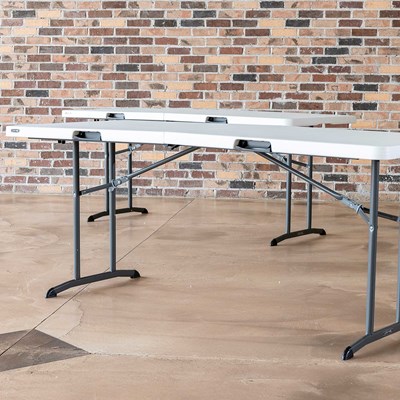 Lifetime 6-Foot Commercial Grade Folding Table 2-Pack