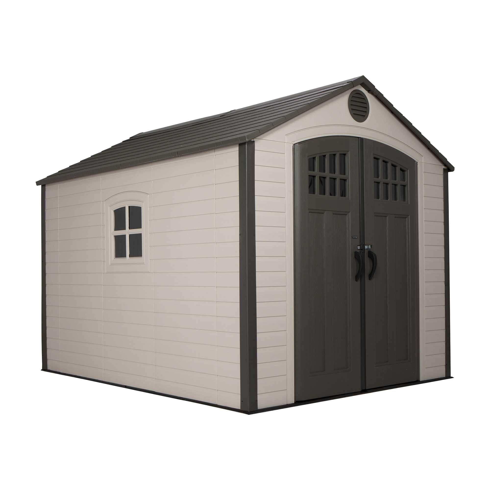 Lifetime 8x10 ft Outdoor Storage Shed with Skylights