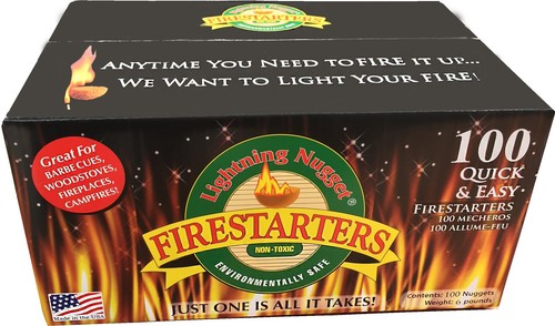 Lightning Nuggets N100SEB Super Economy Box Fire Starter Nuggets