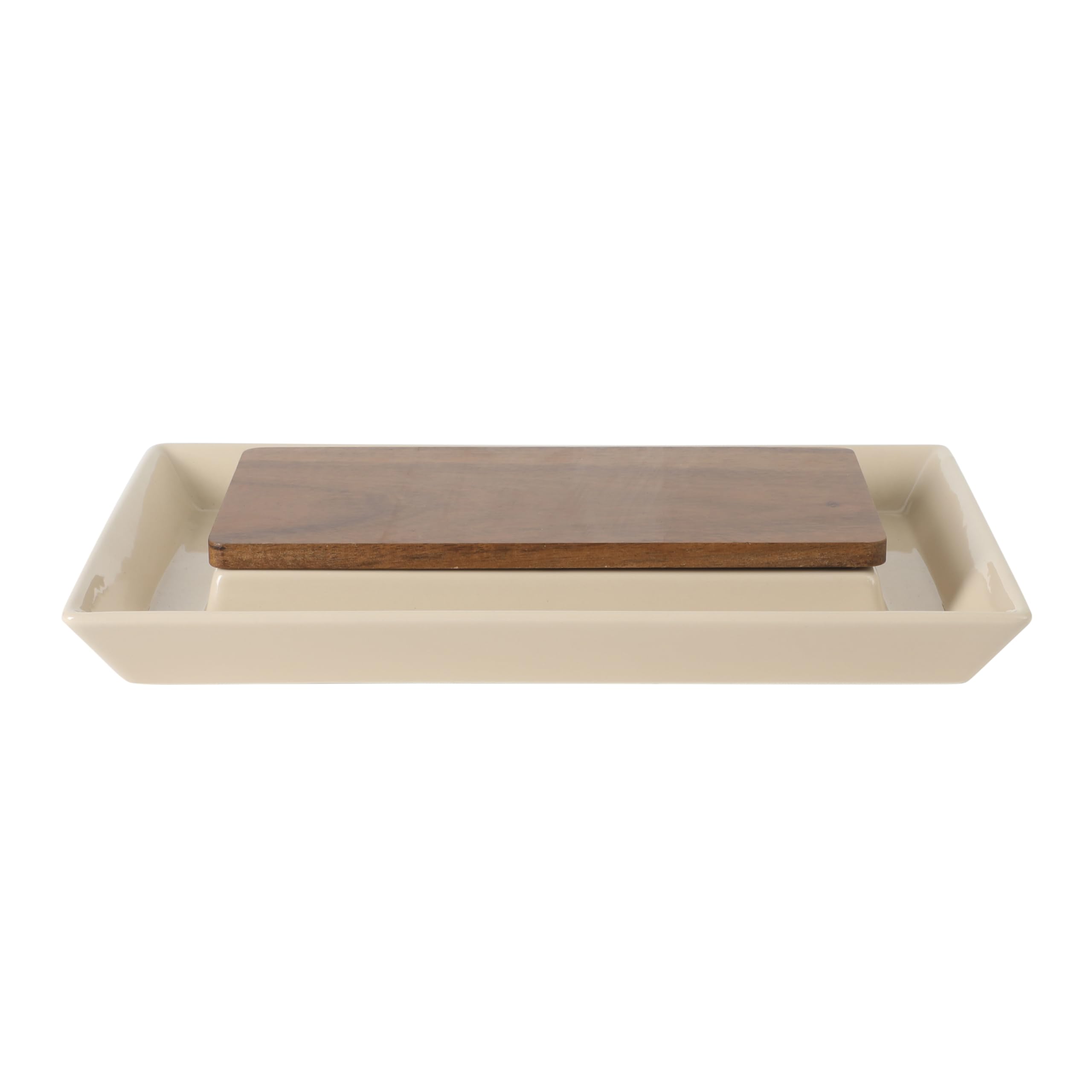 Lipper International Bamboo 3-Section Condiment Server