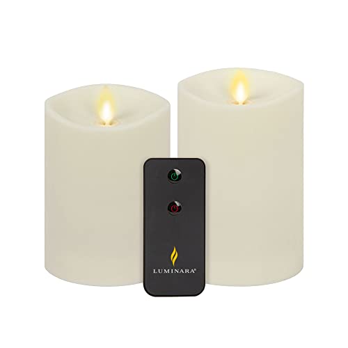 Luminara Outdoor Flameless Pillar Candle with Remote