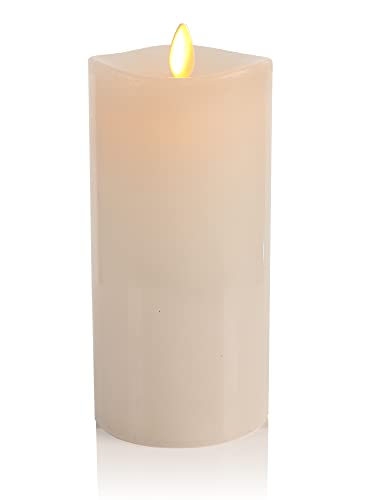 Luminara Outdoor Moving Flame Flameless Pillar Candle with Timer