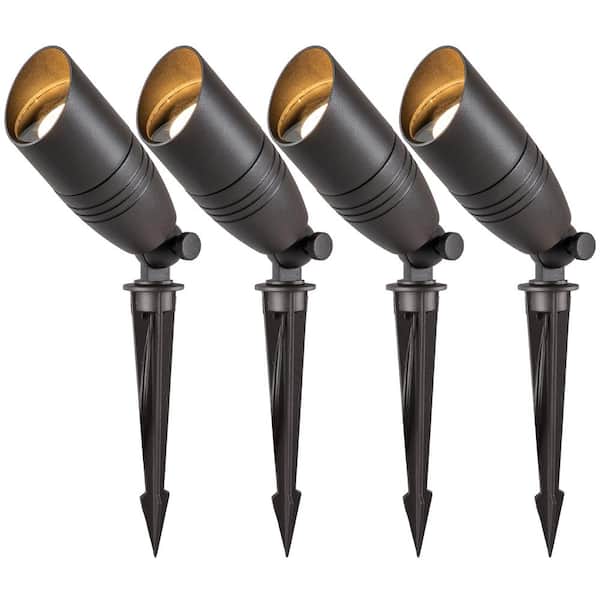 Malibu LED Landscape Spotlight 4-Pack Weatherproof Outdoor