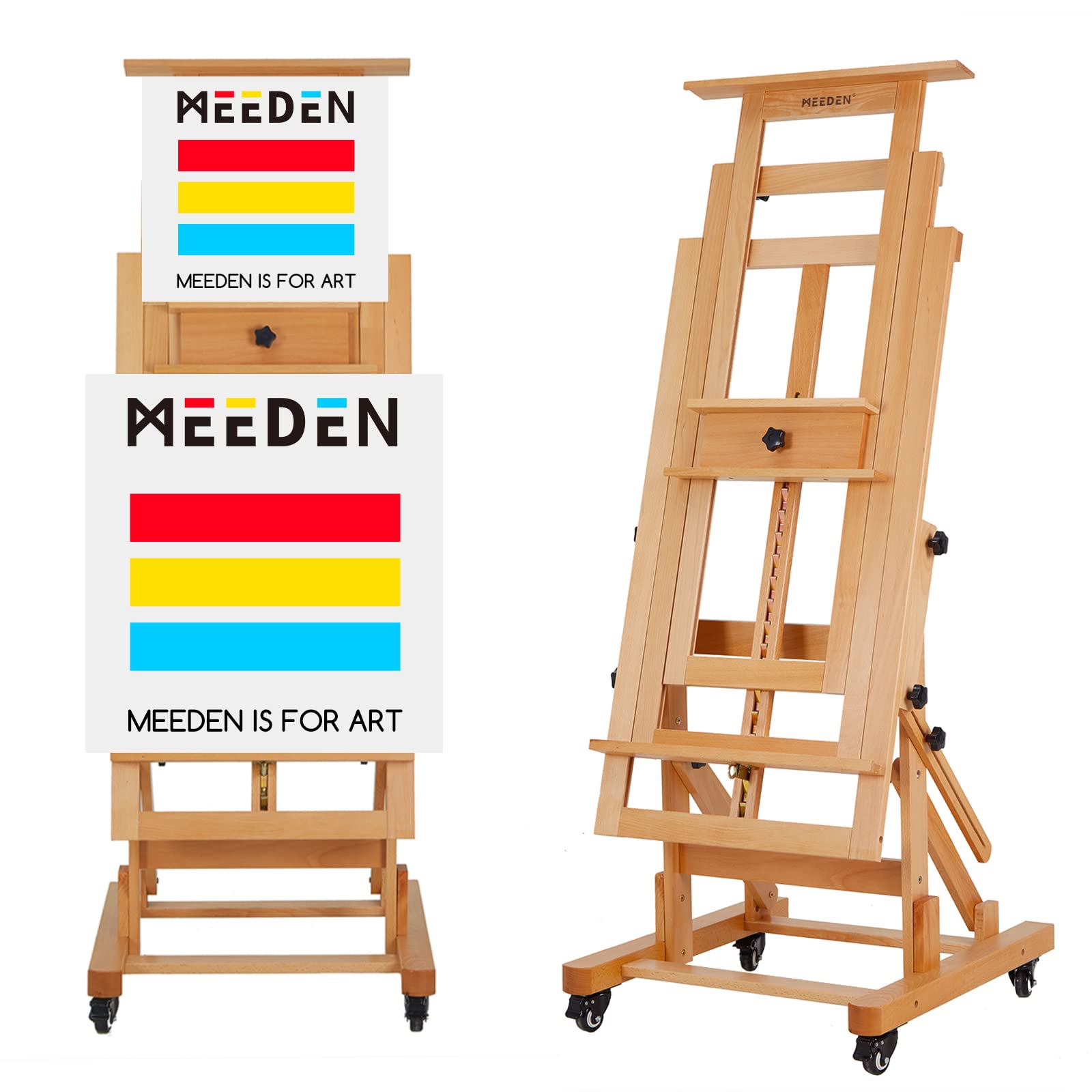 MEEDEN Heavy-Duty Adjustable H-Frame Studio Easel