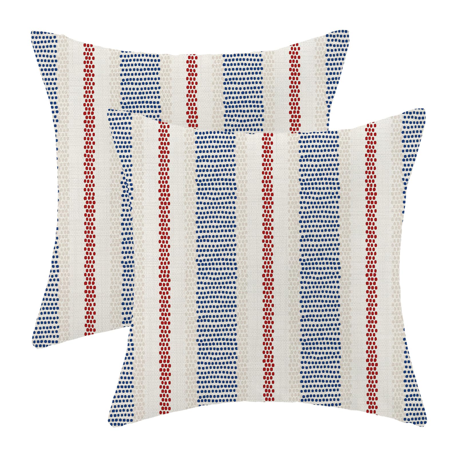 MIULEE 4th of July Outdoor Throw Pillow Covers 18x18 Set of 4