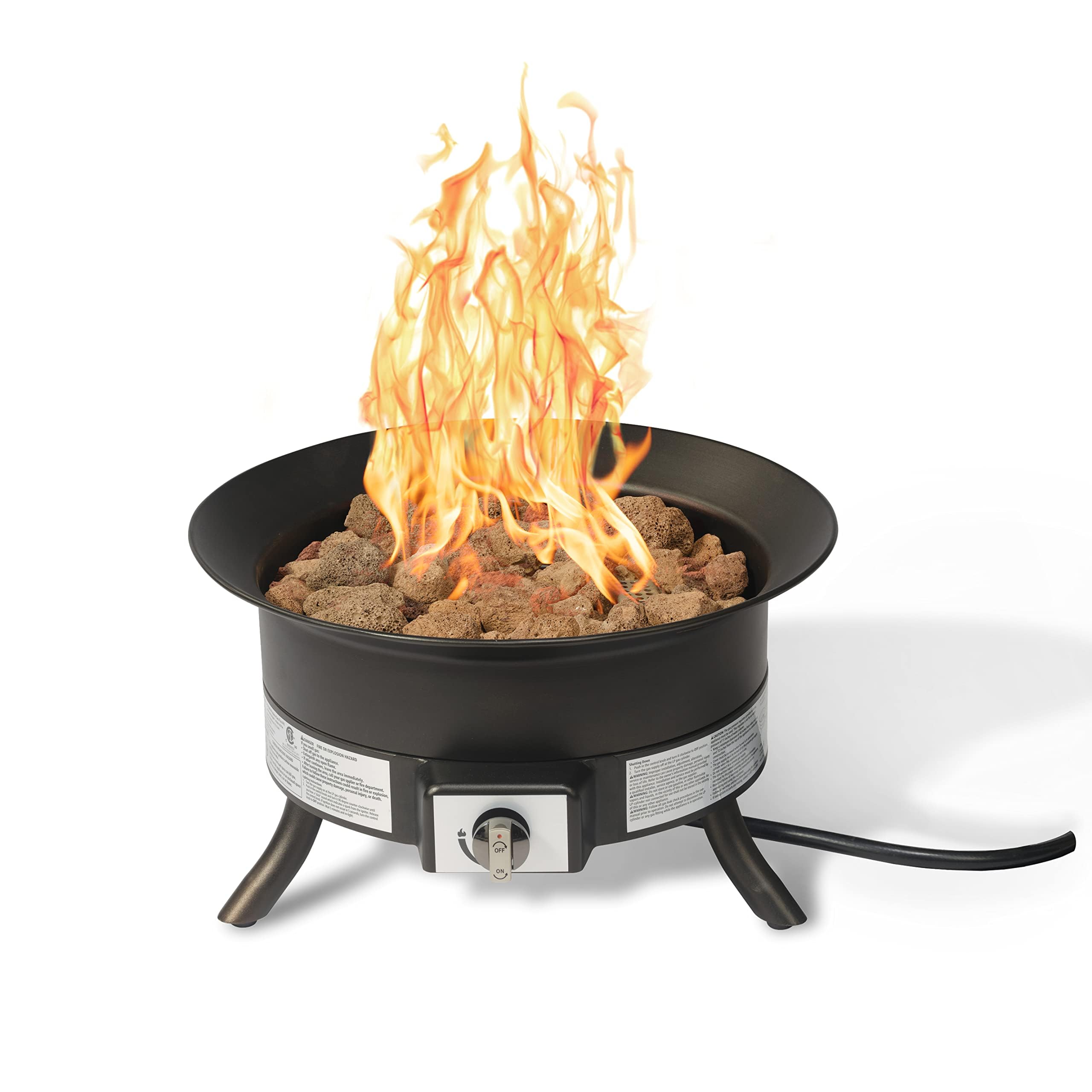 Modeno Roca Rectangle Propane and Natural Gas Fire Table, 55-Inch