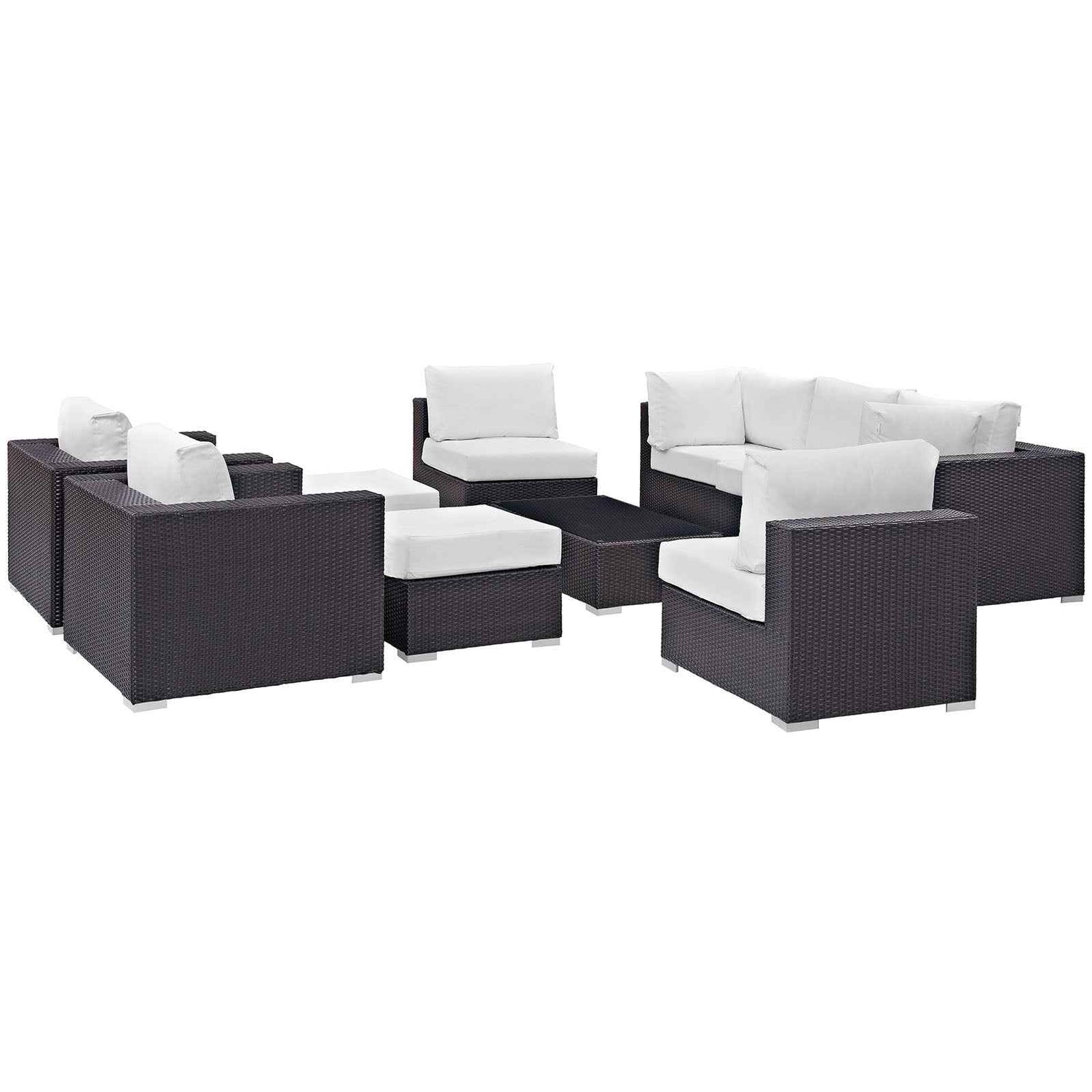 Modway Convene 4-Piece Outdoor Patio Sectional Set