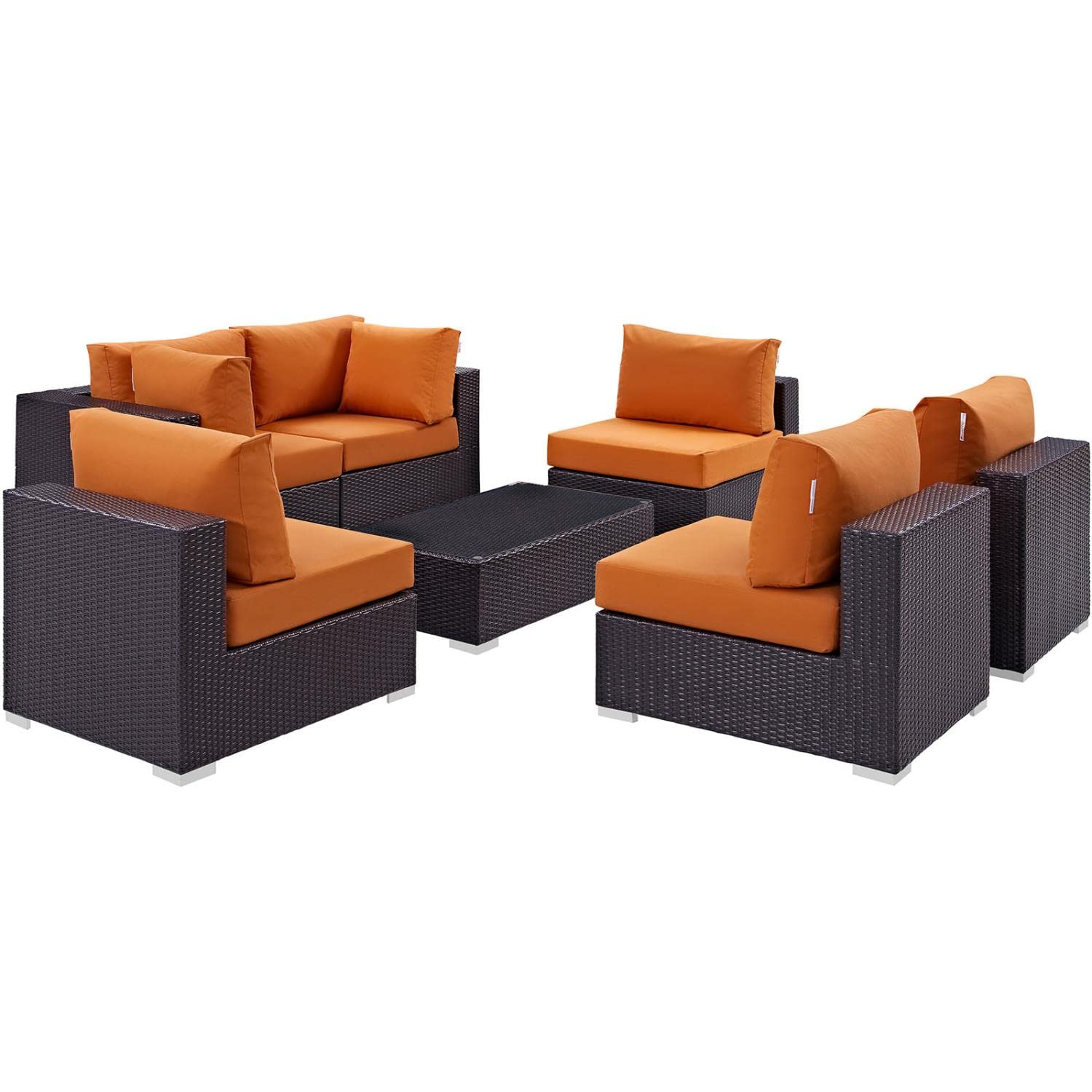 Modway Convene 6-Piece Outdoor Patio Sectional