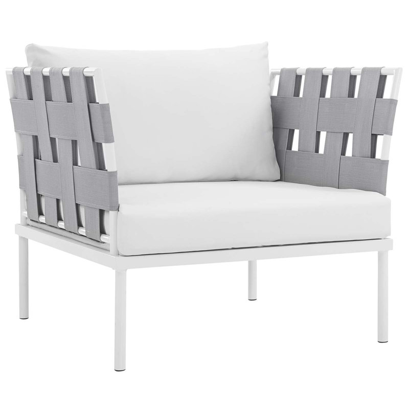 Modway Harmony 9-Piece Outdoor Patio Aluminum Sectional Set