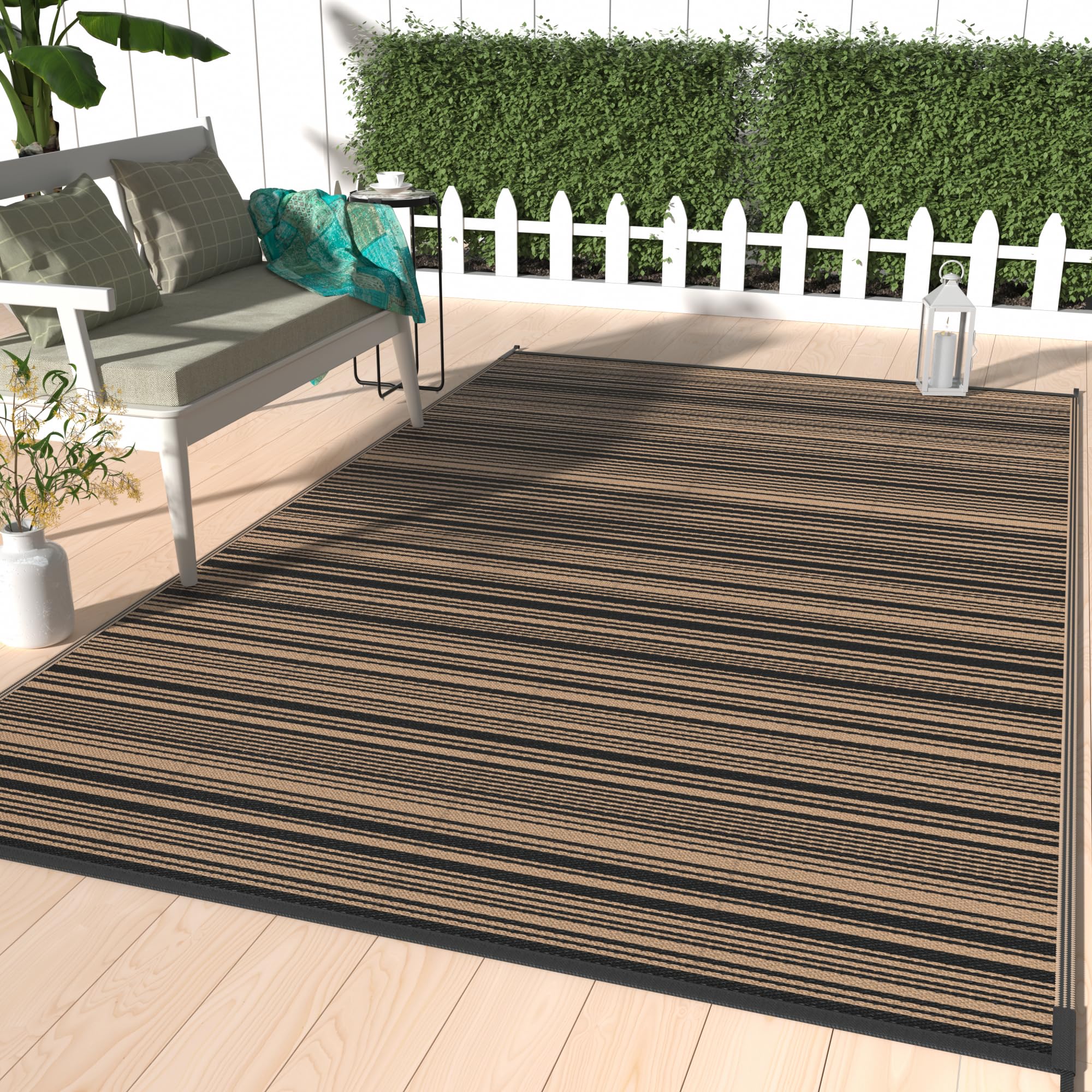 Mohawk Home Leaf Toss Outdoor Rug 5x8