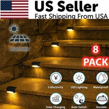 Moonrays 95472 Solar-Powered LED Rail and Fence Light 6-Pack
