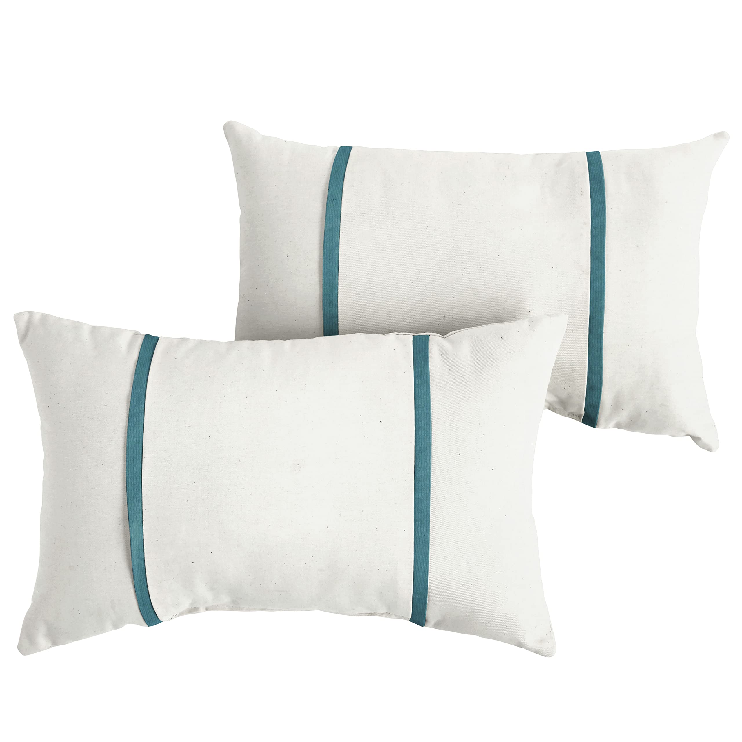 Mozaic Company Sunbrella Aruba Blue 18x18 Indoor Outdoor Pillow