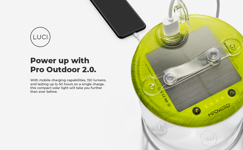MPOWERD Luci Outdoor Pro 2.0 Inflatable Solar Lantern