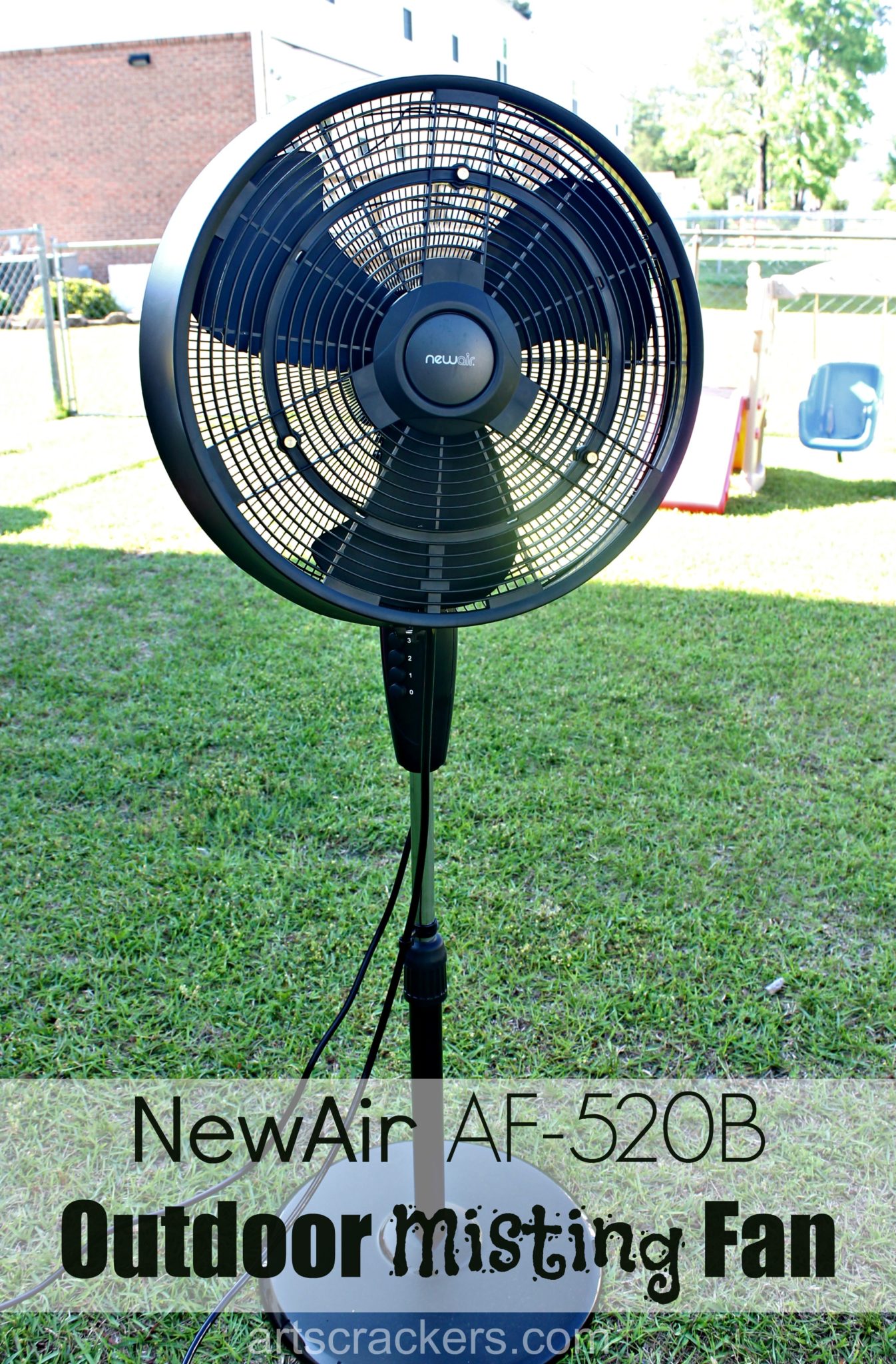 NewAir AF-520B Oscillating Outdoor Misting Fan