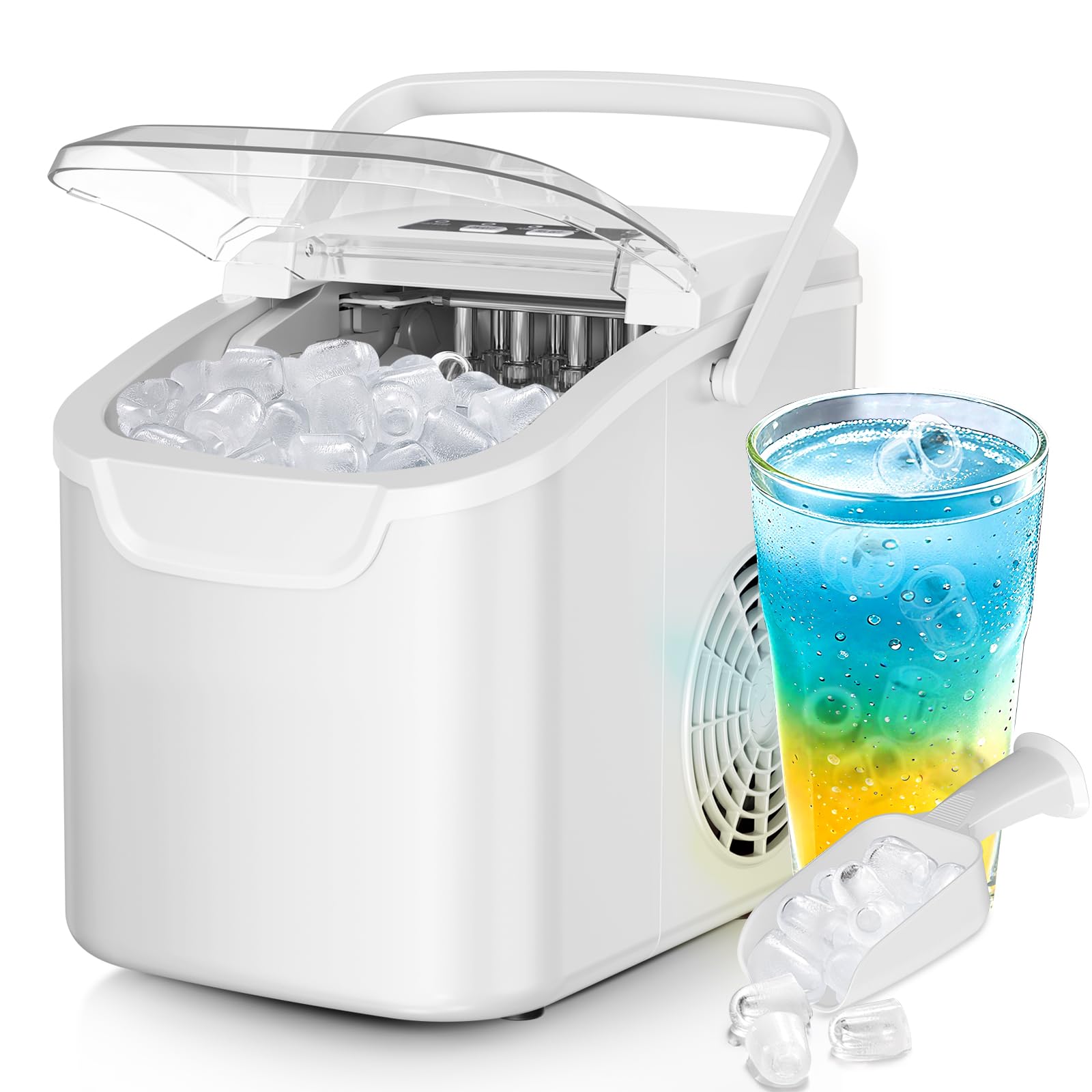 NewAir AI-215SS Portable Ice Maker 50 lbs/Day