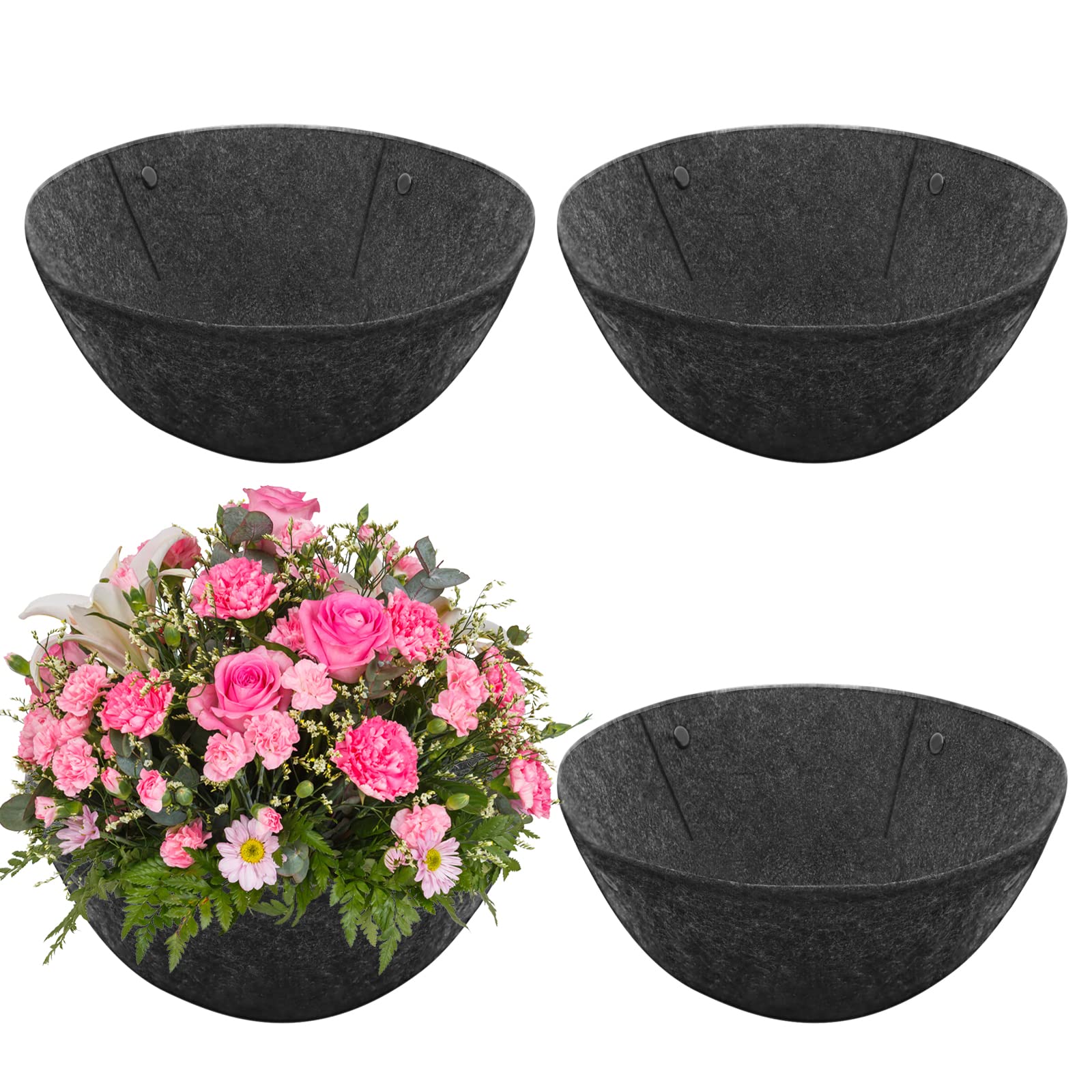 Novelty Manufacturing 14-Inch Coco Fiber Hanging Basket