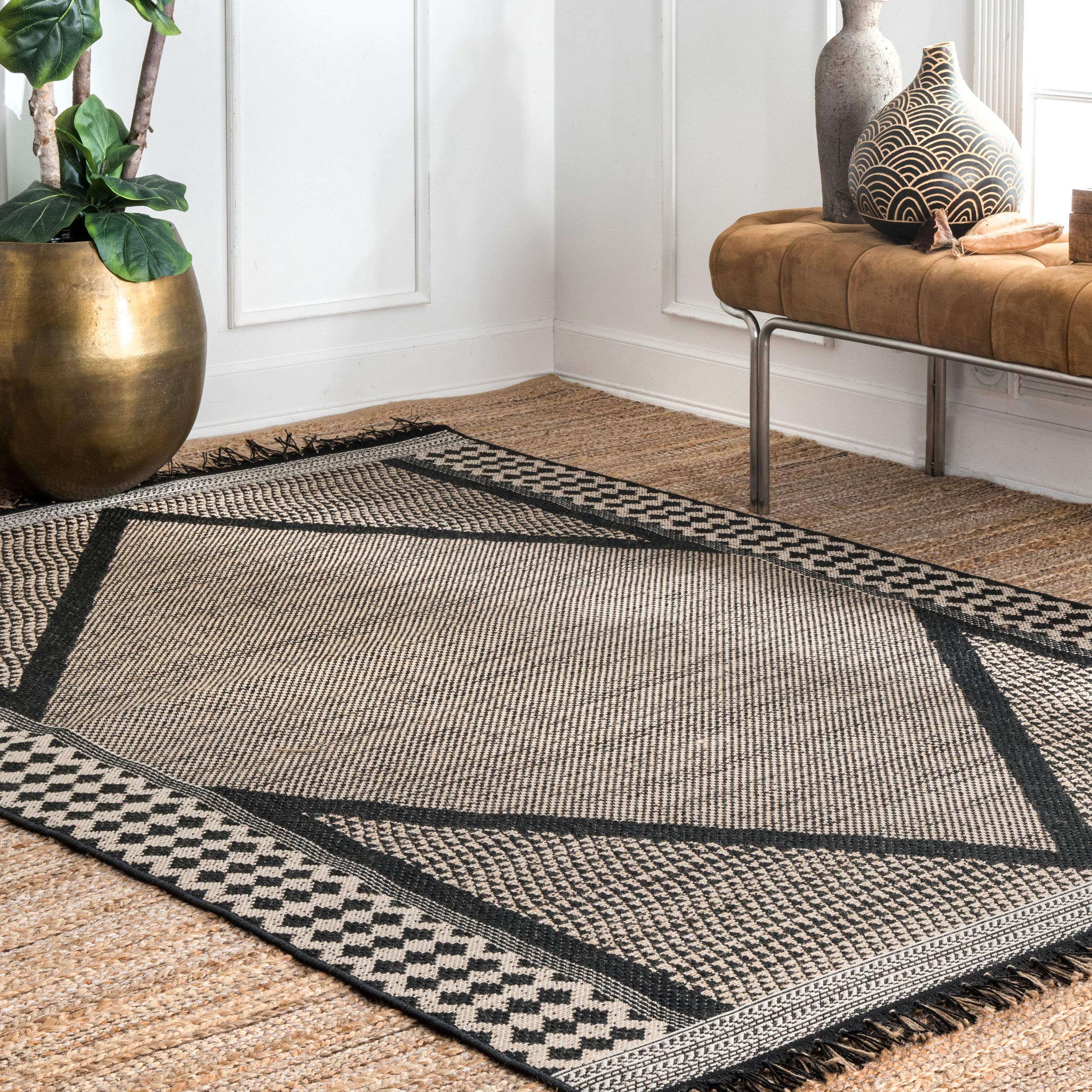 nuLOOM Gracie Diamond Indoor/Outdoor Area Rug 5x8