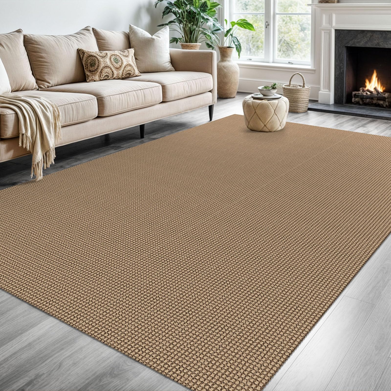 nuLOOM Lefebvre Braided Striped Indoor/Outdoor Area Rug 6x9